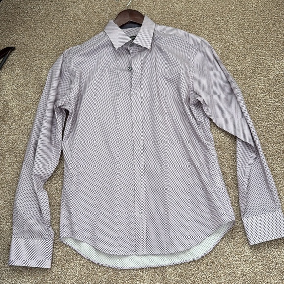 Bugatchi shaped fit dress shirt - Picture 6 of 7